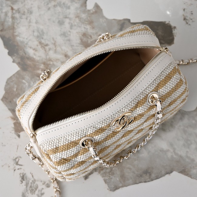 CHANEL Clutch With Chain AP4986 Beige & Light Beige