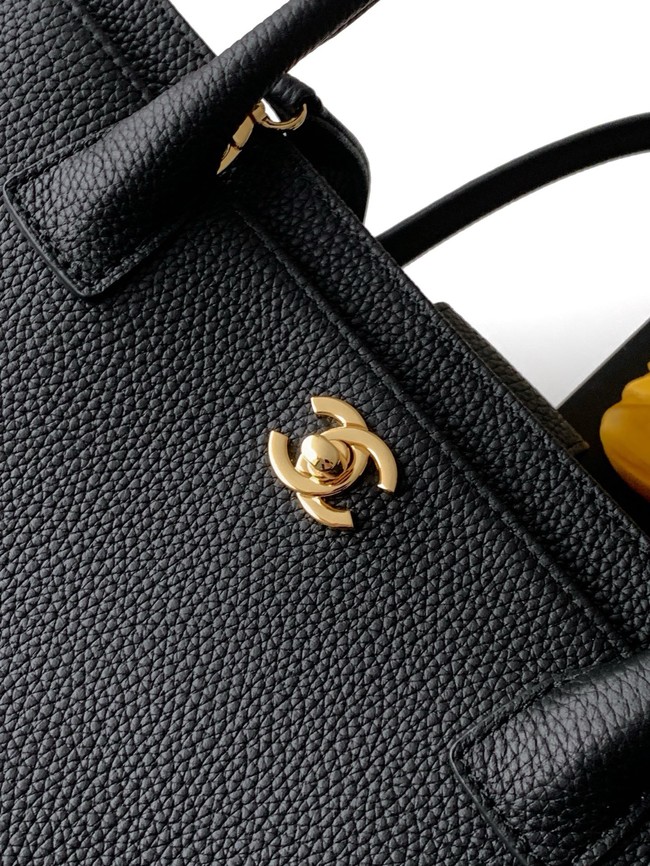 CHANEL Medium Tote Bag AS2157 black&gold-Tone Metal