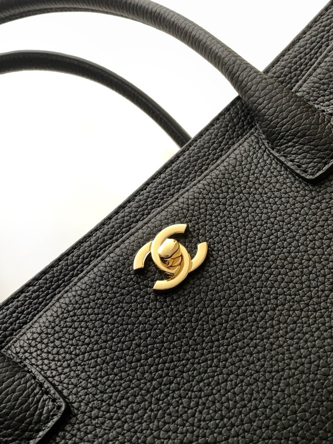 CHANEL Medium Tote Bag AS2156 black&gold-Tone Metal