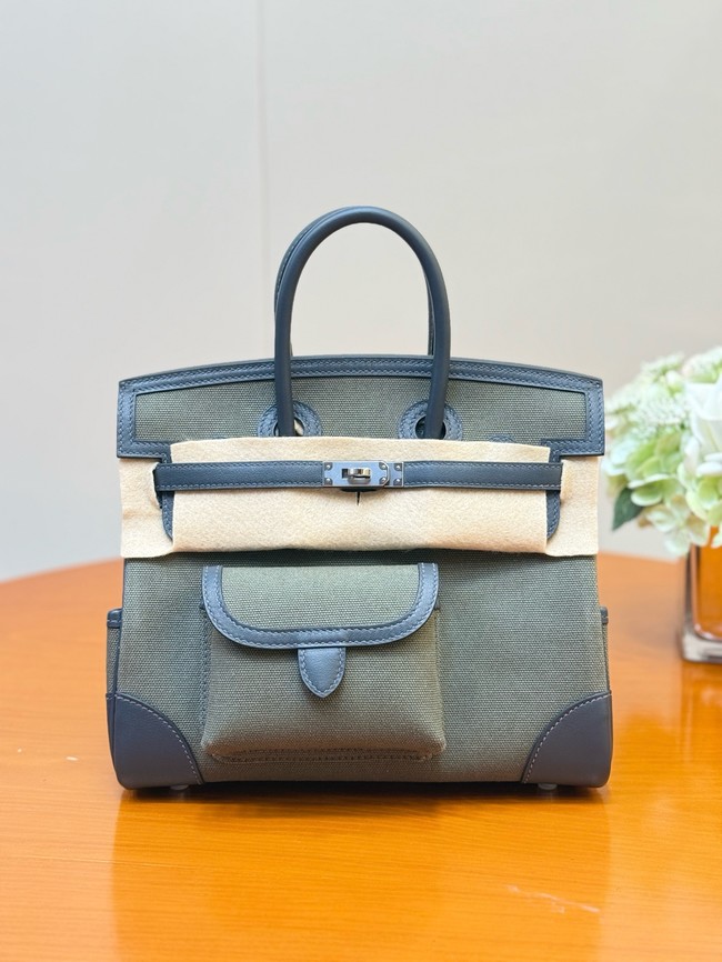 Hermes Birkin Toile & Cuir H6987-4