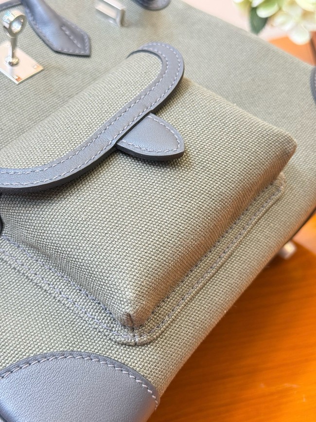 Hermes Birkin Toile & Cuir H6987-4