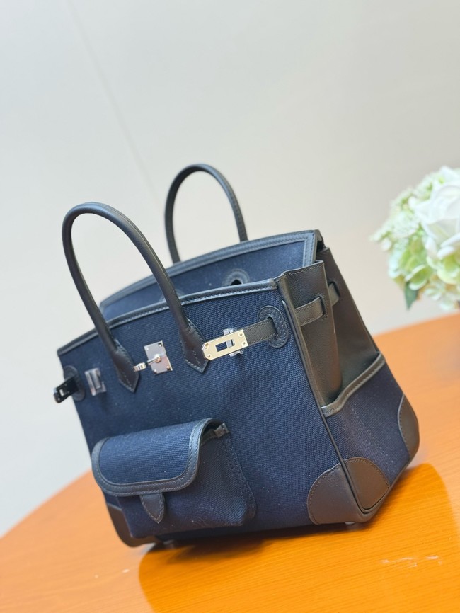 Hermes Birkin Toile & Cuir H6987-8