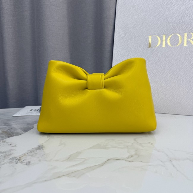 Small Dior Bow Bag Lambskin M0715O Buttercup