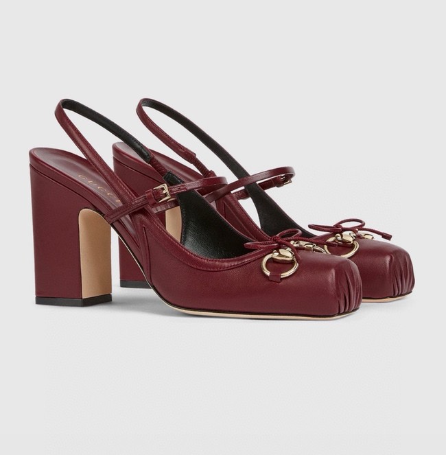 Gucci Womens slingback pump with Horsebit 66924-2