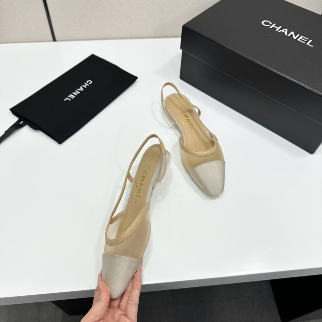 Chanel Slingbacks Mesh & Grosgrain 66938-2
