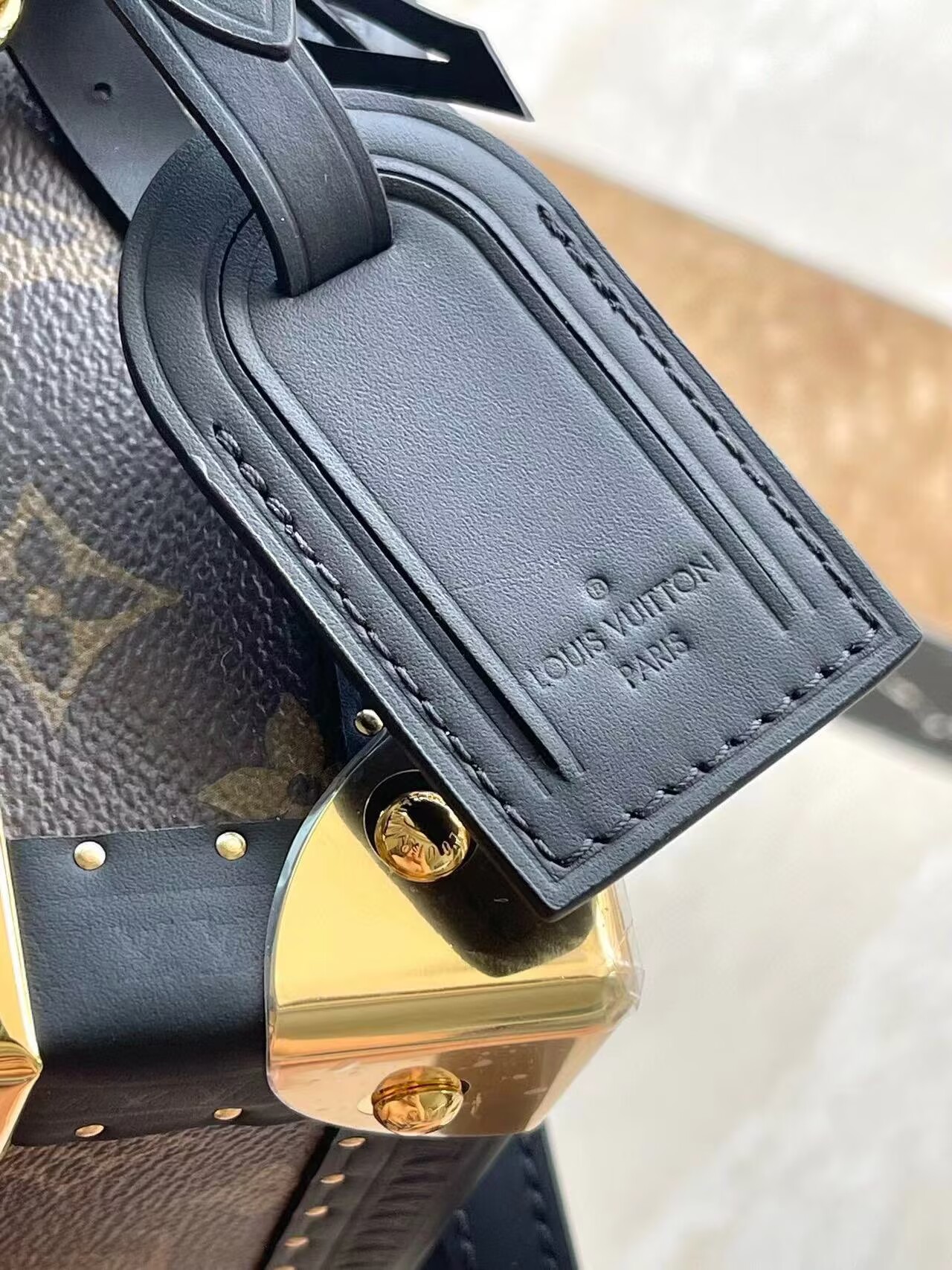 Louis Vuitton Monogram Reverse Petite Valise M47164 Black