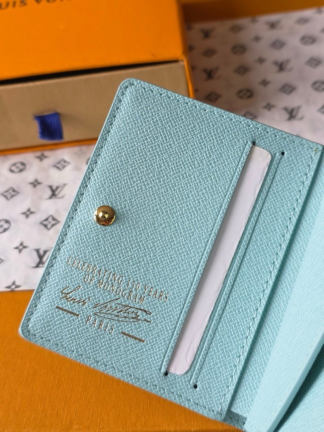 Louis Vuitton Charms Pocket Wallet M27679 light blue