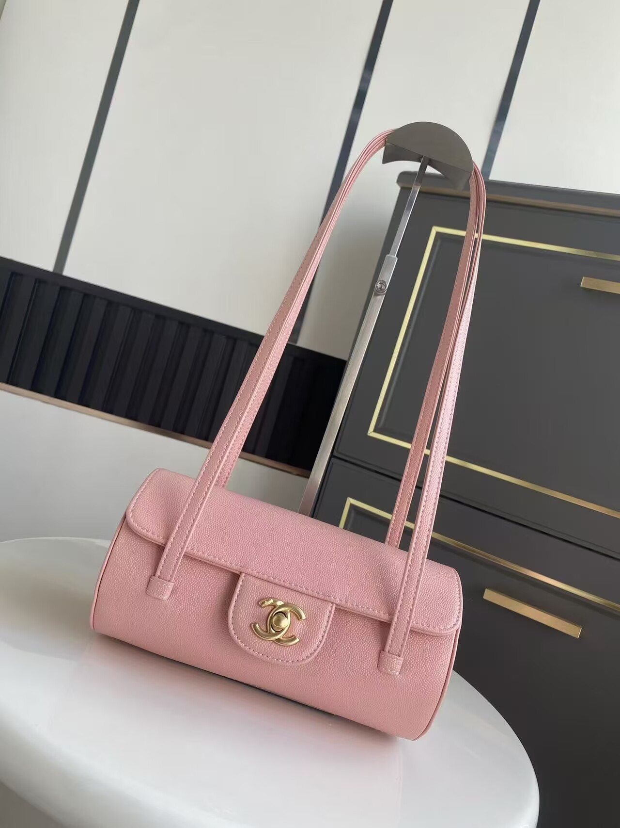 Chanel 26S Preppy Coco Top Handle Bag A53201 Pink