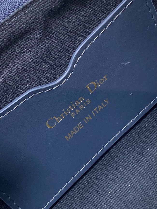 Small DiorTravel Nomad Pouch Blue Dior Oblique Jacquard 5267