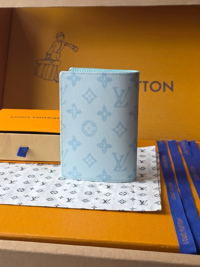 Louis Vuitton Passport Cover M27613 Bleu Courrier