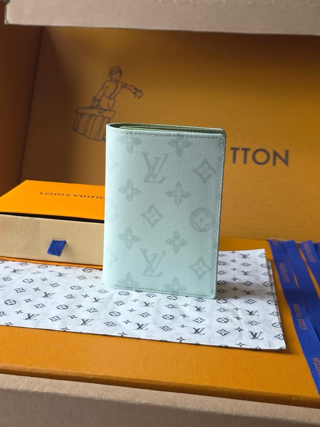 Louis Vuitton Passport Cover M27613 Green Asnieres