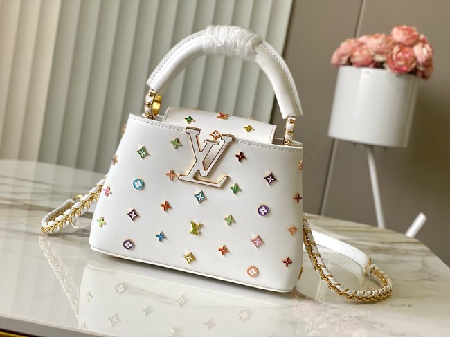 Louis Vuitton LV x TM Capucines BB M27638 white