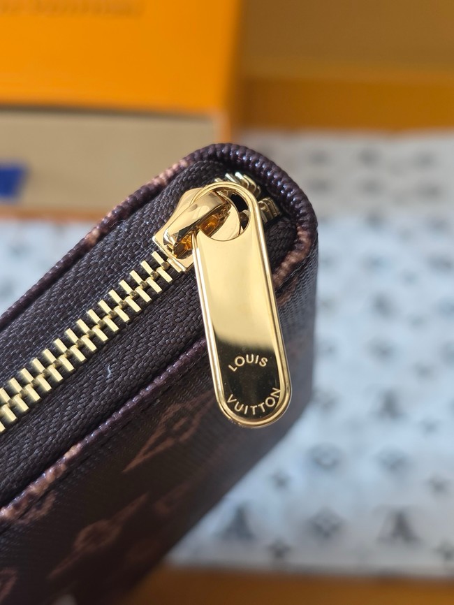 Louis Vuitton Zippy Coin Purse M27721 dark brown