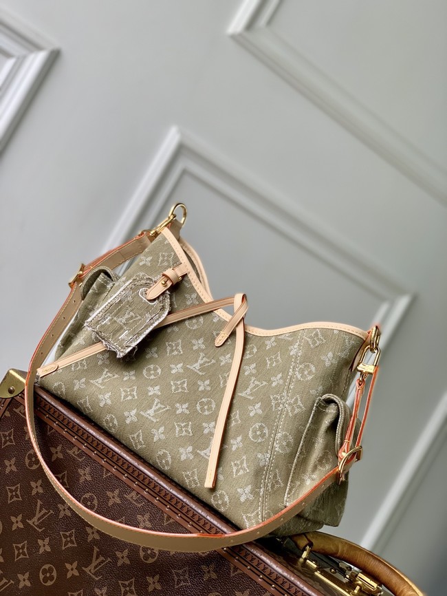 Louis Vuitton NEW Carryall Cargo PM M27623 Khaki Denim