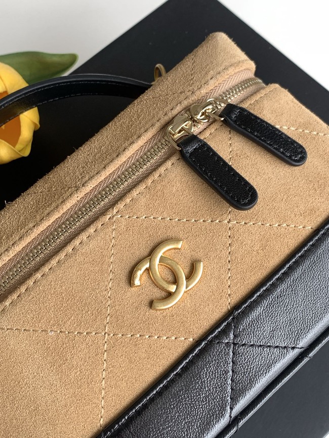 CHANEL Vanity with Chain AP5186 black&brown