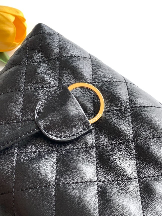 Chanel Lambskin Hobo Bag AS5227 black