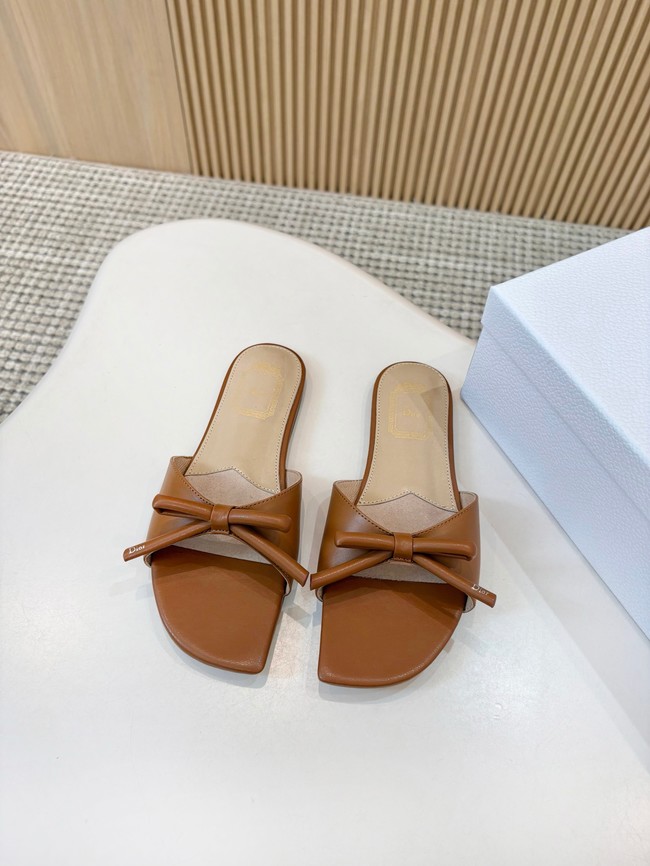 Dior Bow Slide Black Lambskin KCO583L-6