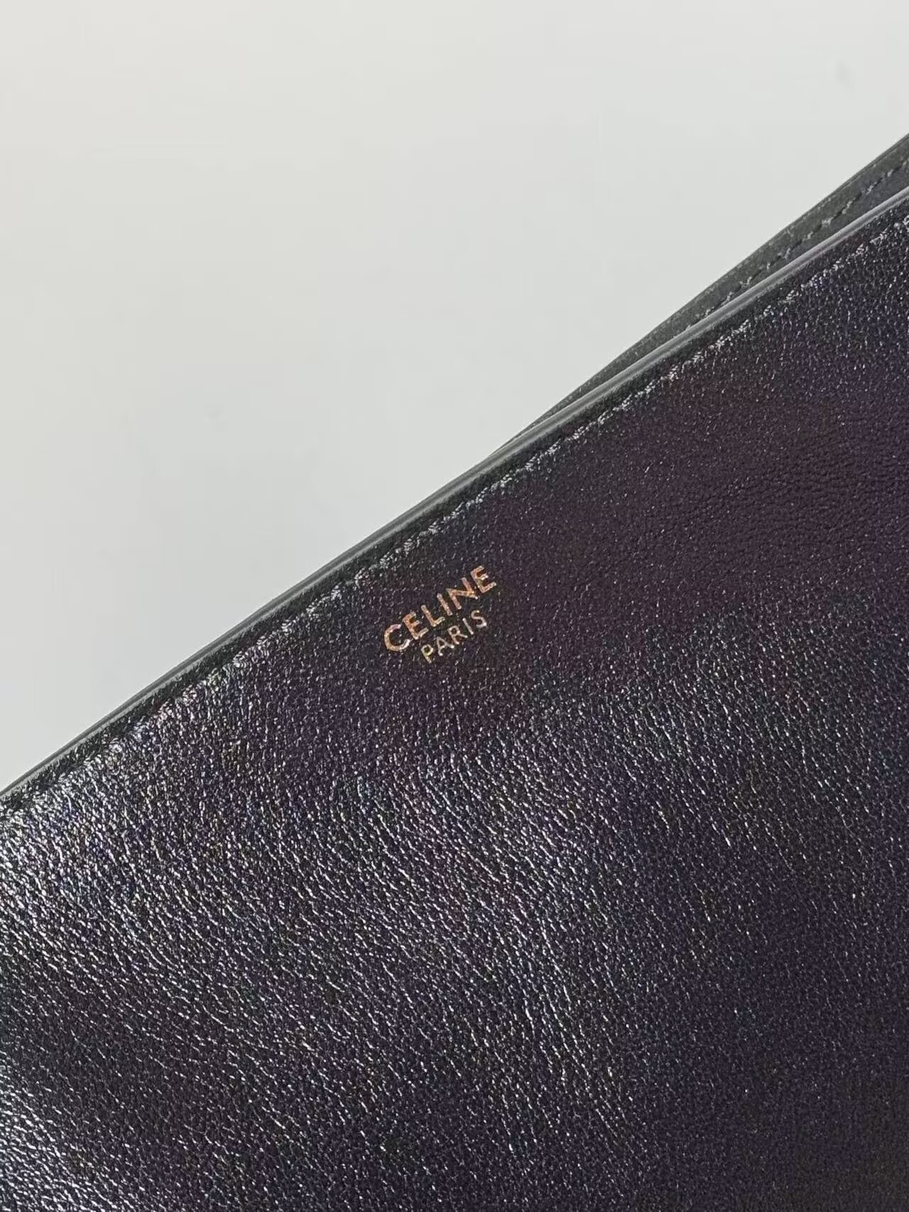 CELINE Original Leather Shoulder Bag C63201 Black