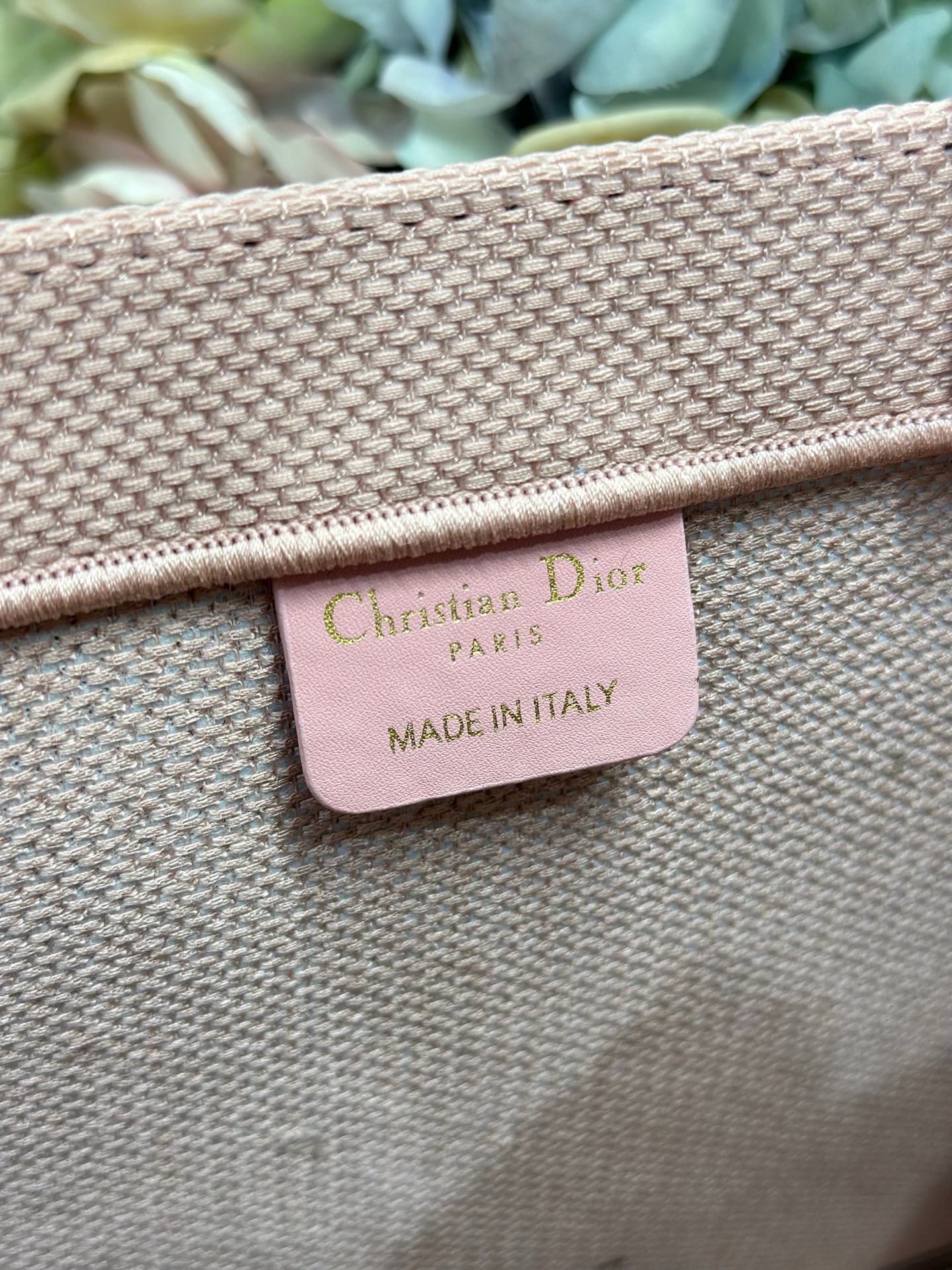 Medium Dior Book Tote with Strap M1354PE Pink and Green
