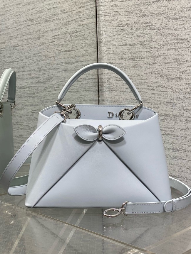 Dior Calfskin small Tote Bag 0737 white