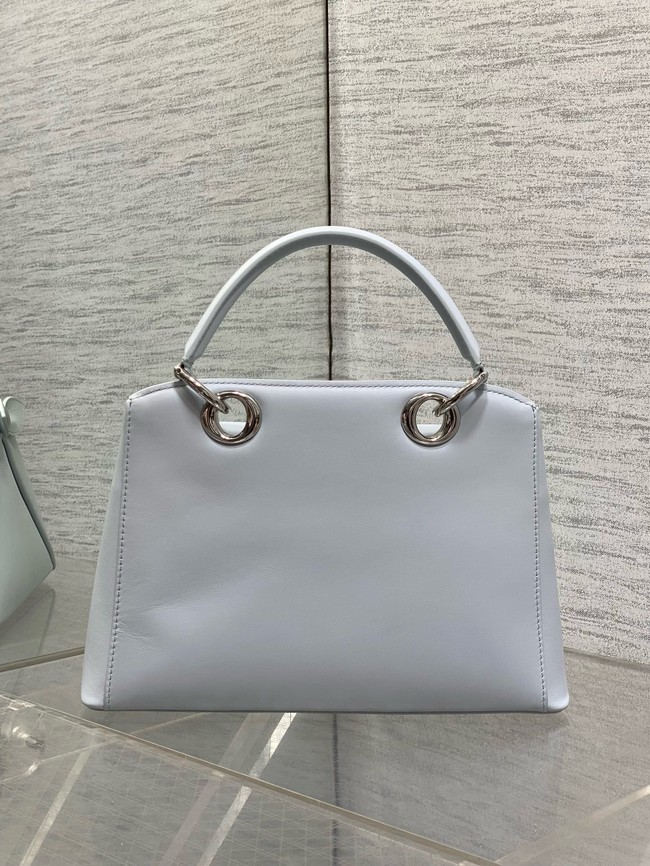 Dior Calfskin small Tote Bag 0737 white