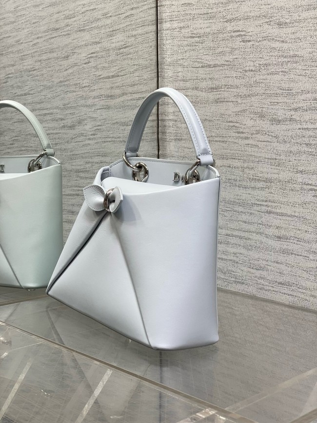 Dior Calfskin small Tote Bag 0737 white