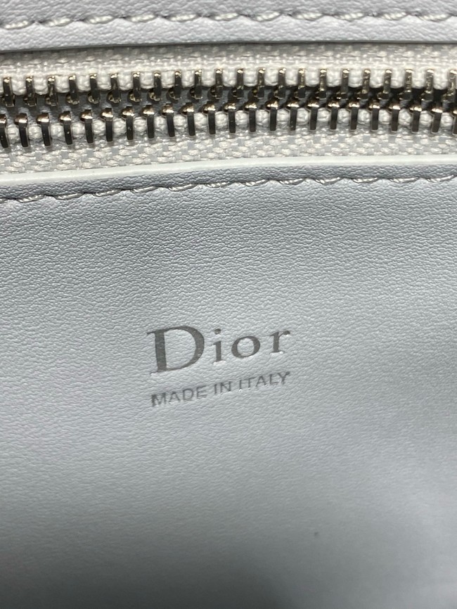 Dior Calfskin small Tote Bag 0737 white