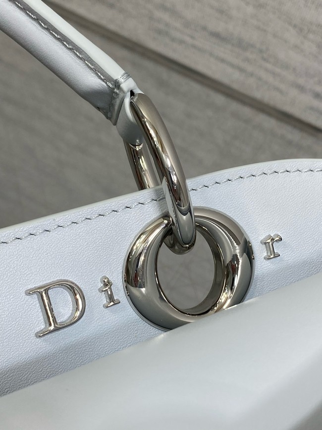 Dior Calfskin small Tote Bag 0737 white