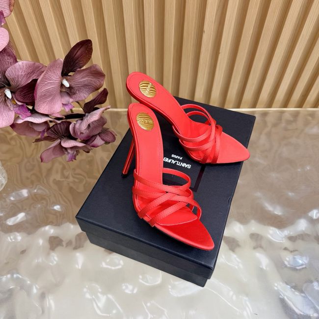 Saint Laurent in satin crepe and rhinestones Heel 9CM 69002-3