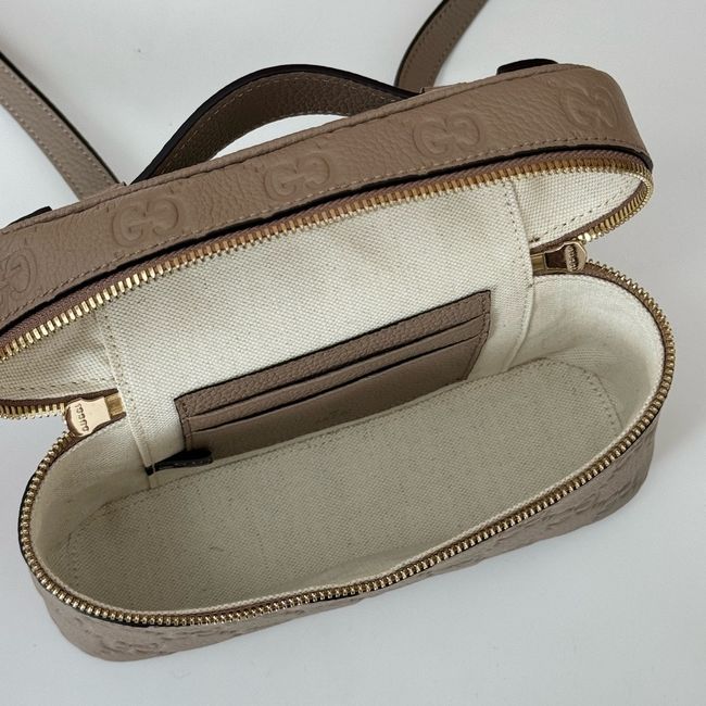 GUCCI GG EMBLEM SUPER MINI BAG 815949 gray