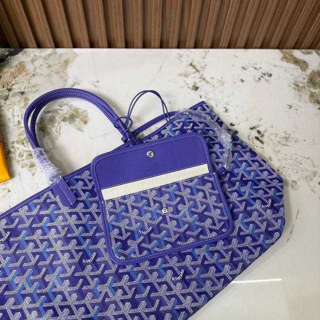 Goyard Goyardine canvas & Chevroches calfskin CL08P BLUE