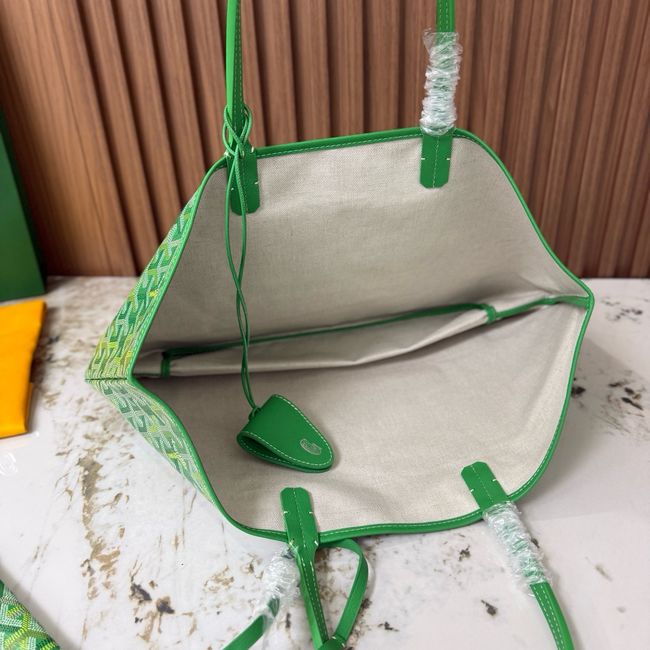 Goyard Goyardine canvas & Chevroches calfskin CL08P GREEN