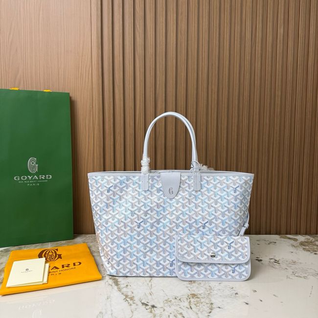 Goyard Goyardine canvas & Chevroches calfskin CL08P LIGHT BLUE