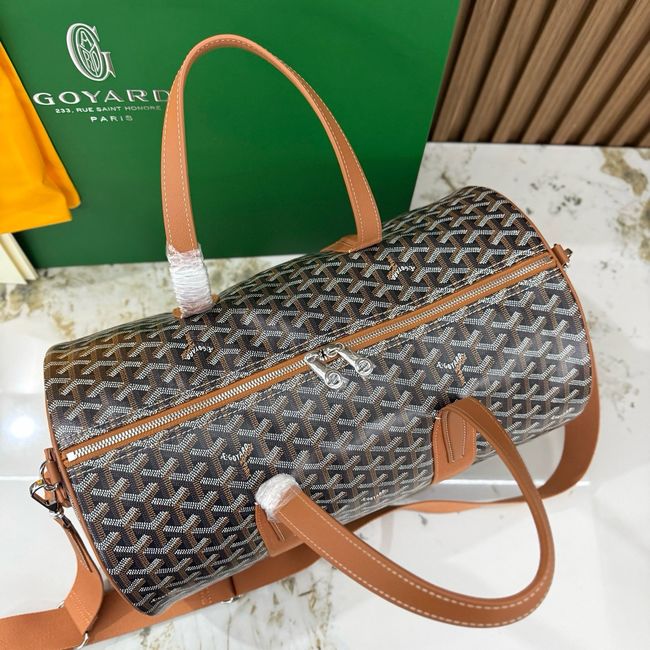 Goyard Goyardine canvas & Chevroches calfskin CL10P brown