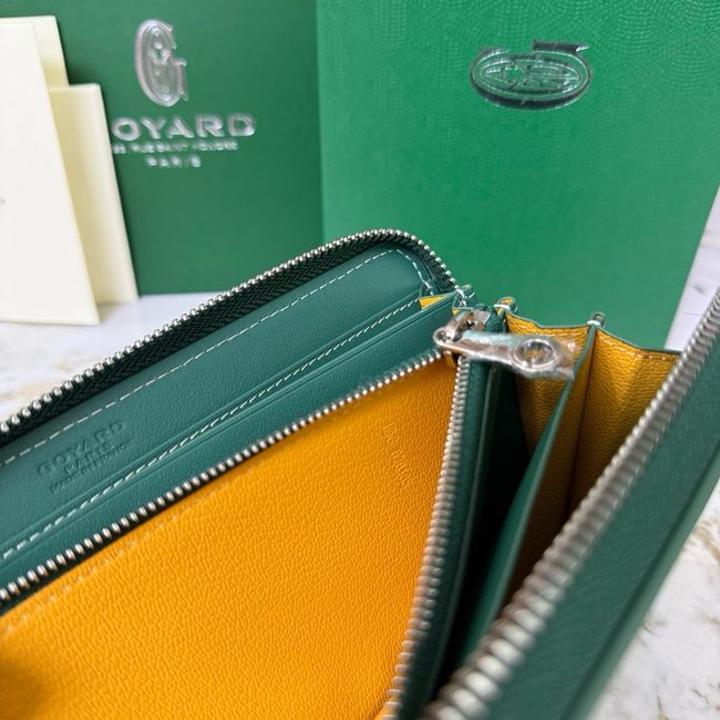 Goyard MATIGNON zip Wallet CL50P green