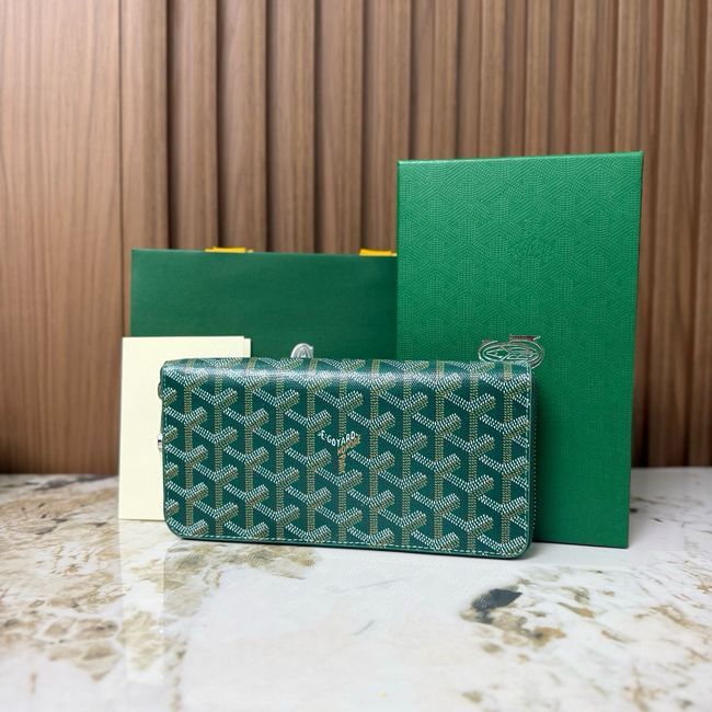 Goyard MATIGNON zip Wallet CL50P green