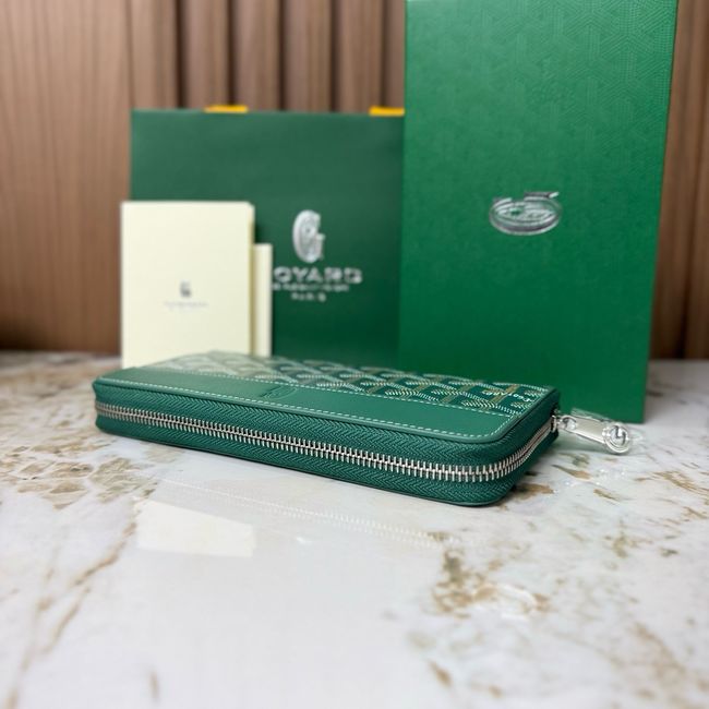 Goyard MATIGNON zip Wallet CL50P green
