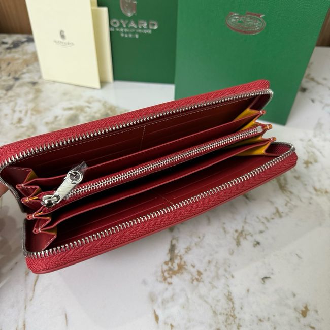 Goyard MATIGNON zip Wallet CL50P red