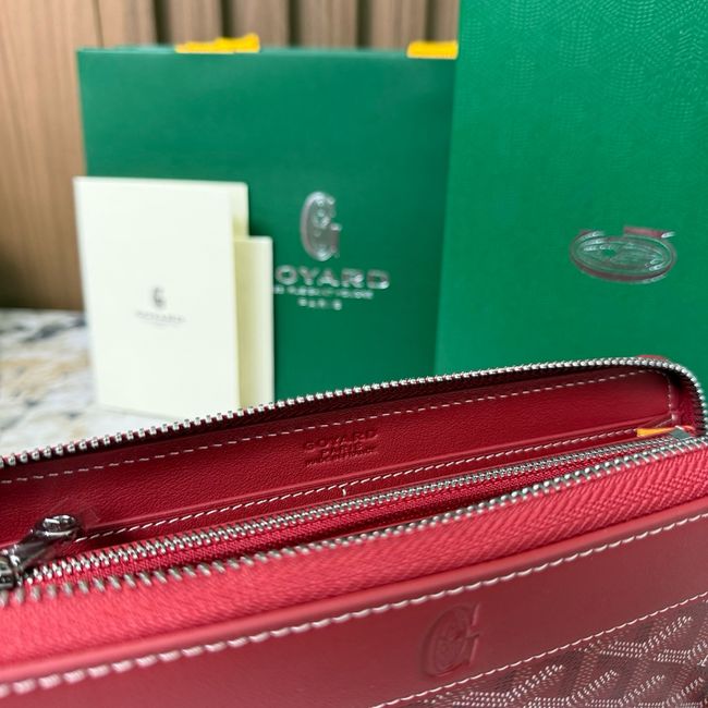 Goyard MATIGNON zip Wallet CL50P red