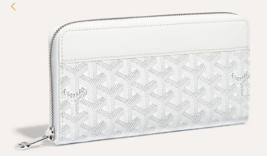 Goyard MATIGNON zip Wallet CL50P white