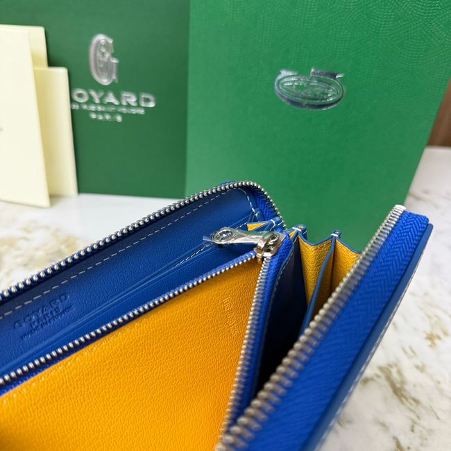 Goyard MATIGNON zip Wallet CL50P blue