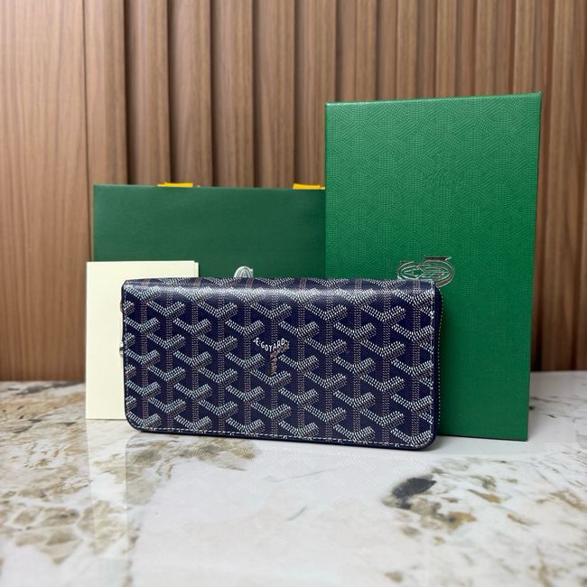 Goyard MATIGNON zip Wallet CL50P dark blue