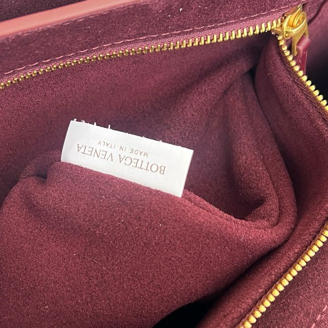 Bottega Veneta Andiamo Pepites Leather Large Bag 12272 Lava red