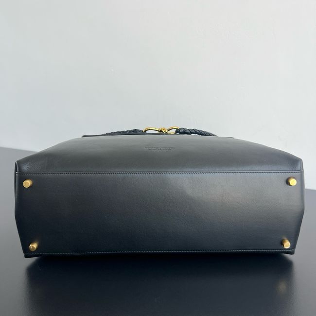 Bottega Veneta Andiamo Pepites  Leather Large Bag 12272 black