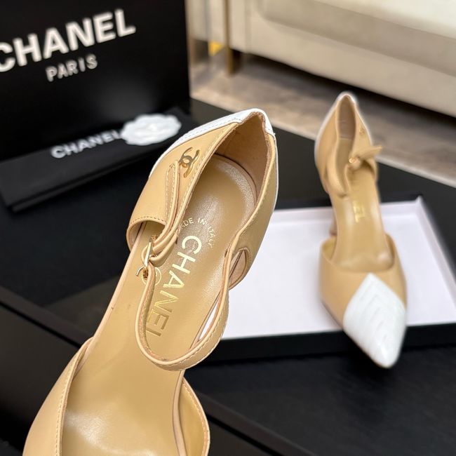 Chanel Lambskin Mary Janes high heels 8.5CM G47287-3