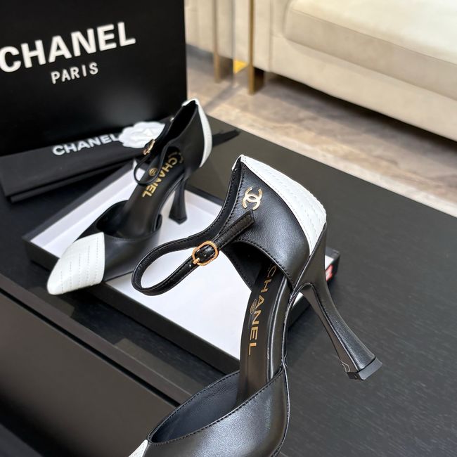 Chanel Lambskin Mary Janes high heels 8.5CM G47287-4