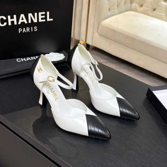 Chanel Lambskin Mary Janes high heels 8.5CM G47287-6