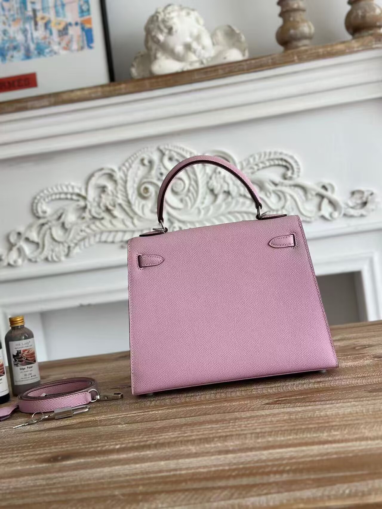 Hermes Kelly Espom Leather KL28 Light Purple