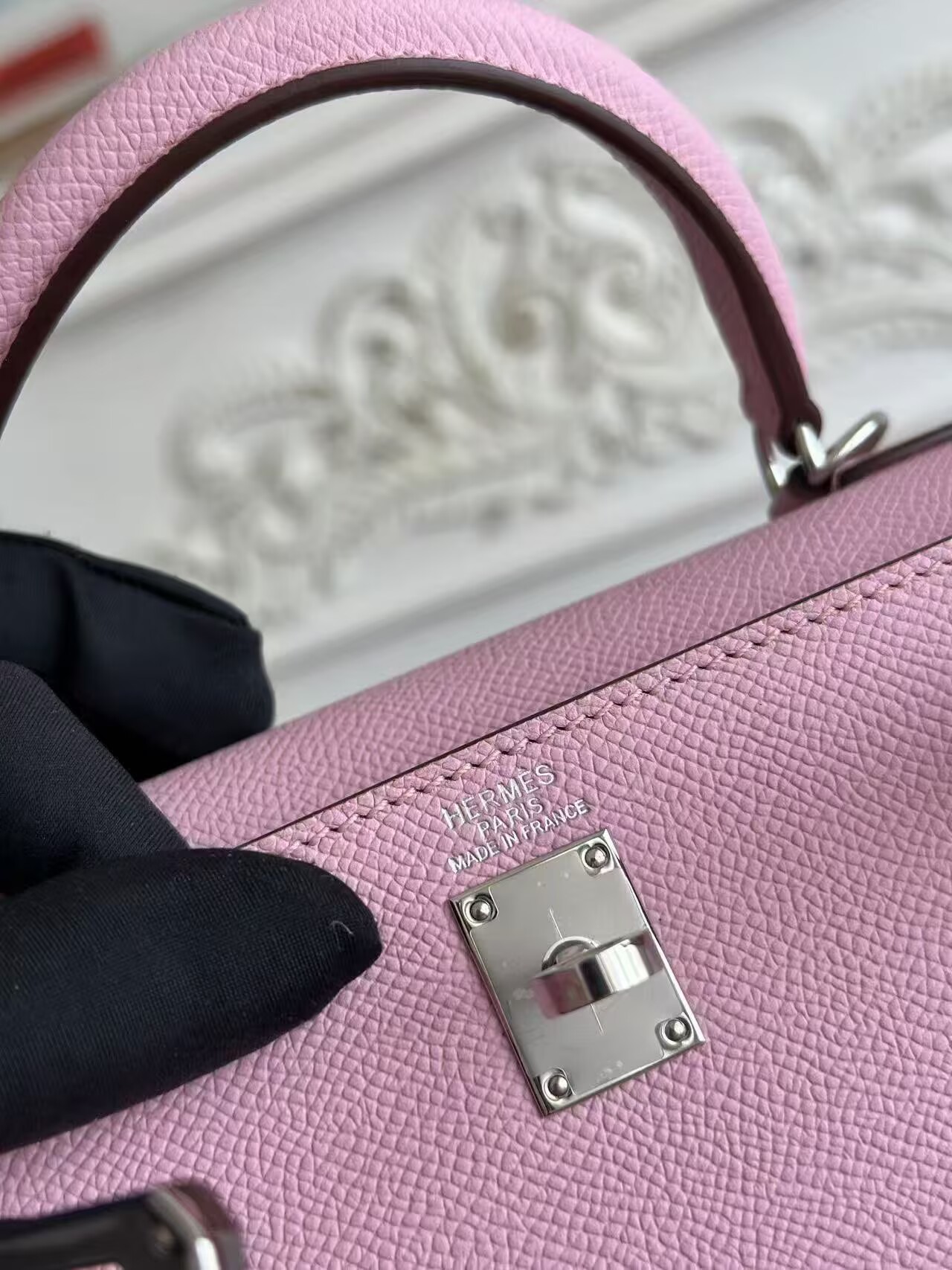 Hermes Kelly Espom Leather KL28 Light Purple