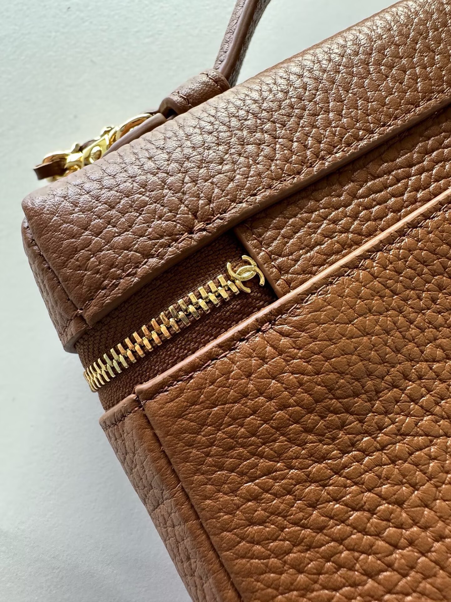 Chanel Large Vanity With Chain AP5347 Brown